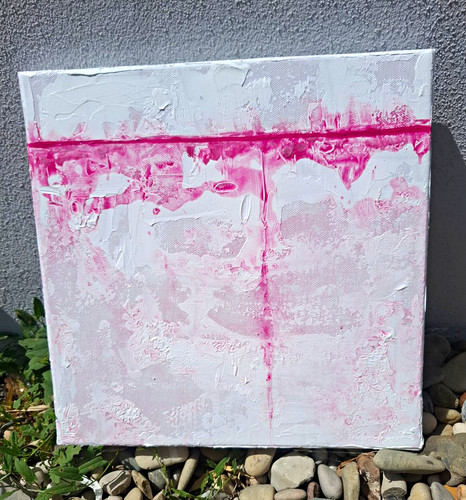 Leinwandbild abstrakt weiß