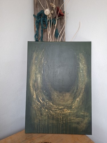 Acrylbild mit struktur - acrylbild,