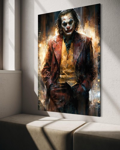 Joker leinwand bild farbig - leinwand,
