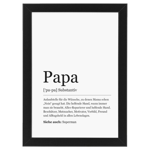 Papa synonym wandbild - papa,