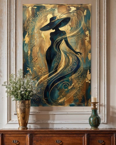 Frau leinwand bild kunst - bild, kunst-druck