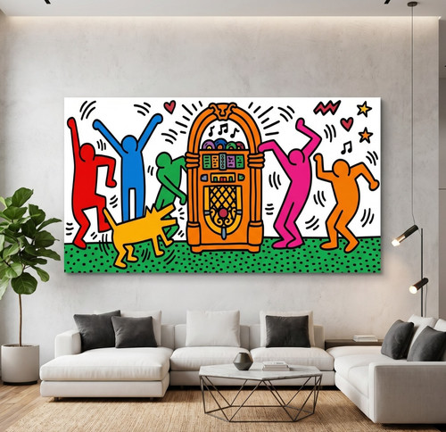 Keith haring music dancing - music,