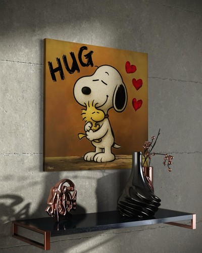 Snoopy woodstock leinwand - woodstock, bild