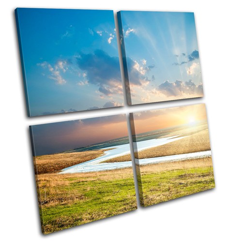 Sunset field landscapes multi - sunset,