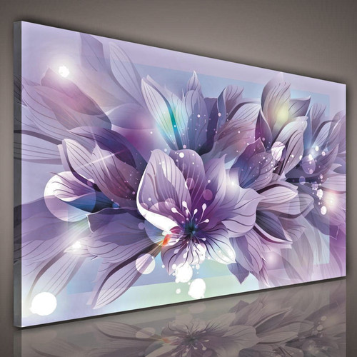 Leinwand bilder blumen lila - bilder,
