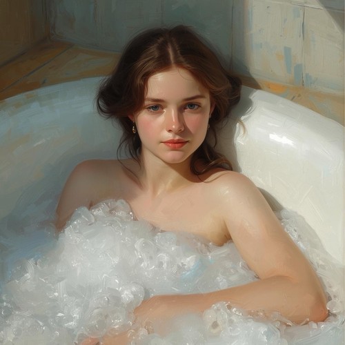 Akt badewanne bad weiblich - akt,
