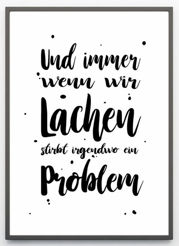 Wenn wir lachen wandbild - wir,