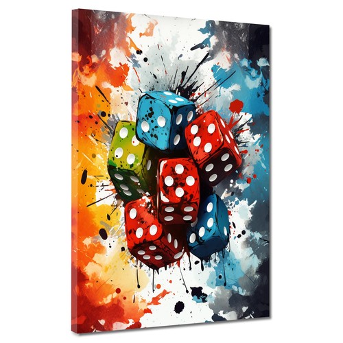 Pop art würfel glück - glück, spiel