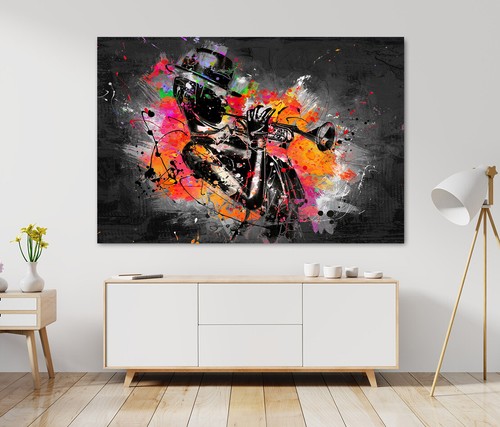 Acrylglas wand bild jazz - wand,