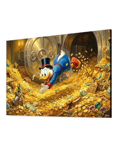 Dagobert duck leinwand bild - leinwand,