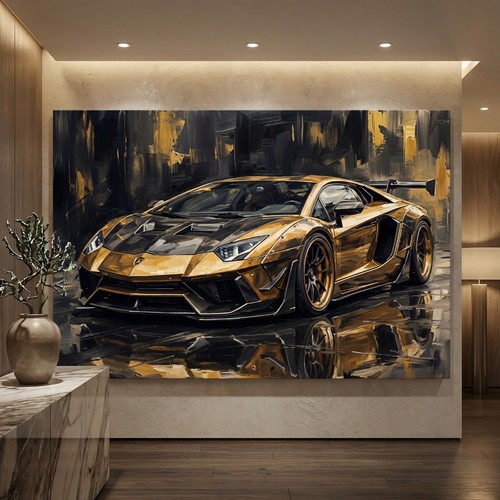 Lamborghini schwarz gold - schwarz,